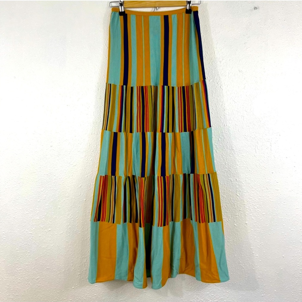 Double D Ranch Vertical Stripe Cotton Maxi Skirt